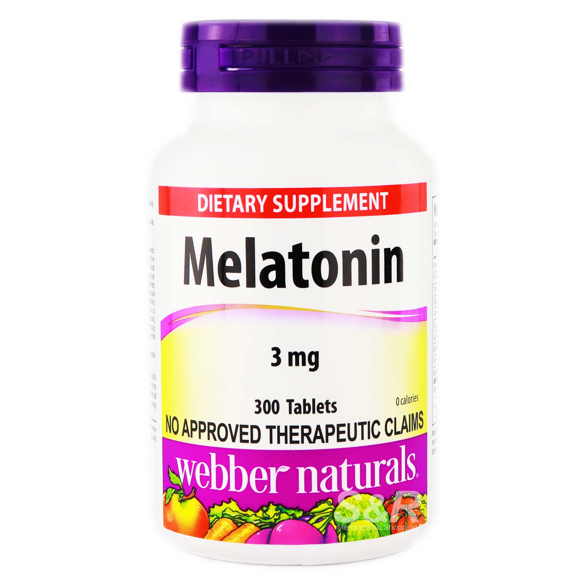 Webber Naturals Melatonin 3mg 300 tablets